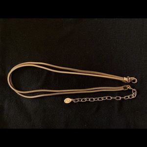 Rose gold double chains choker necklace